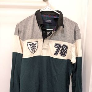 Chaps long sleeve classic fit rugby polo